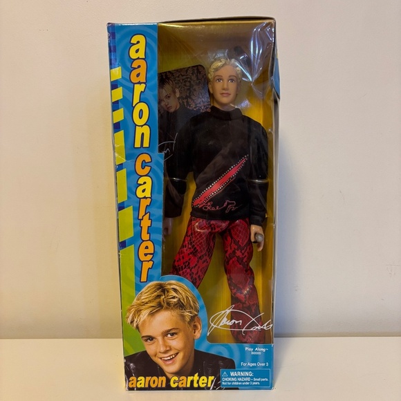 Play Along Other - Play Along 2001 Collectible Aaron Carter Barbie Doll Action Figure New in Box